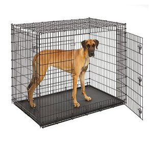 XXL Giant Dog Crate | 54-Inch Long Ginormous Double Door Dog Crate