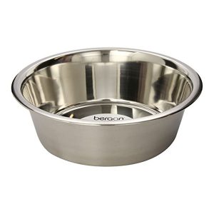 Bergan Stainless Steel Dog Bowl, 17-Cup